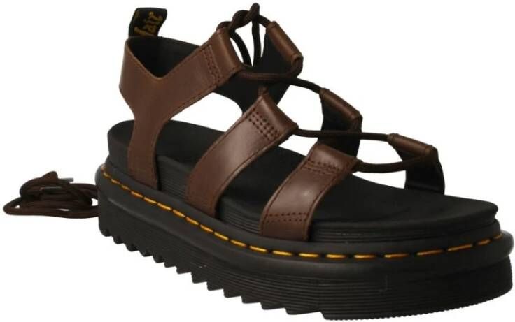 Dr. Martens Platte sandalen Bruin Dames