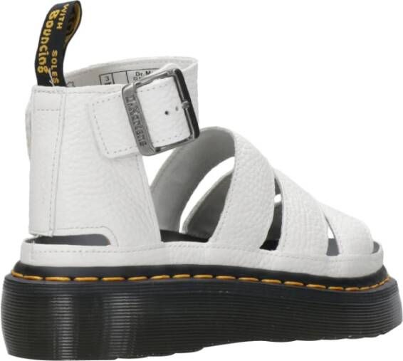 Dr. Martens Platte sandalen Wit Dames