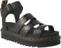 Dr. Martens Zwarte platte sandalen met krokodillenprint Black Dames - Thumbnail 2