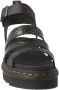 Dr. Martens Zwarte platte sandalen met krokodillenprint Black Dames - Thumbnail 5