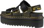 Dr. Martens Zwarte Leren Platte Sandalen met Klittenbandsluiting Black Dames - Thumbnail 11