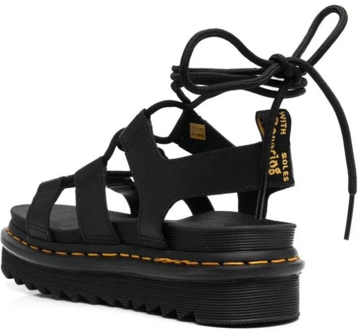 Dr. Martens Platte sandalen Zwart Dames