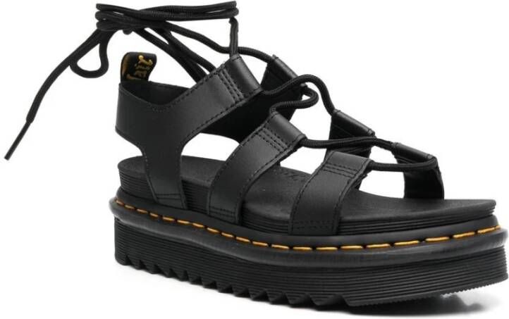 Dr. Martens Platte sandalen Zwart Dames