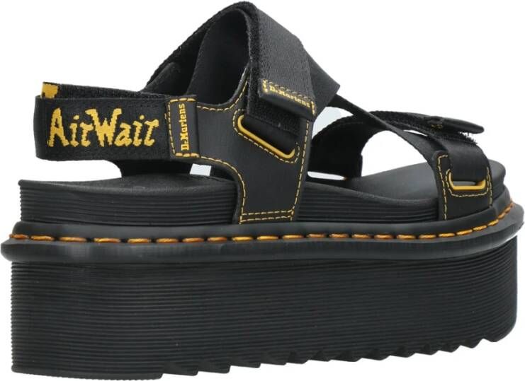 Dr. Martens Platte sandalen Zwart Dames