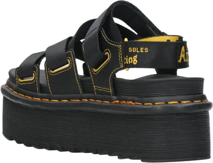 Dr. Martens Platte sandalen Zwart Dames