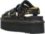 Dr. Martens Zwarte Leren Platte Sandalen met Klittenbandsluiting Black Dames - Thumbnail 7