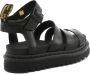 Dr. Martens Zwarte Leren Sandalen met Verstelbare Enkelband Black Dames - Thumbnail 3