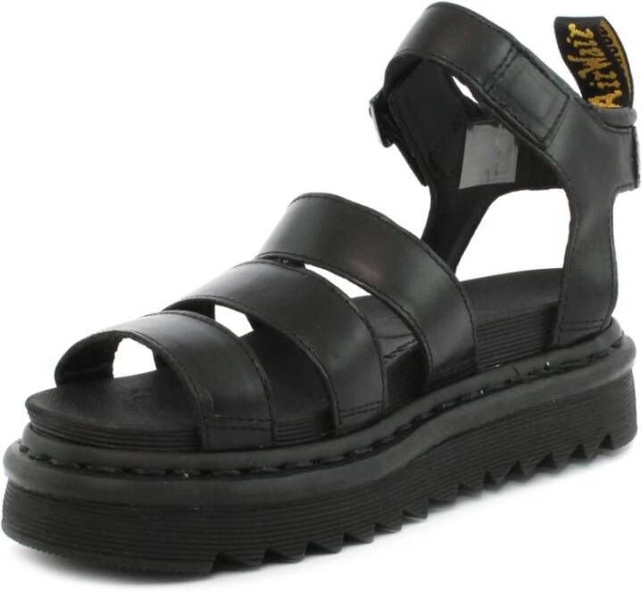 Dr. Martens Zwarte Leren Sandalen met Verstelbare Enkelband Black Dames - Foto 4