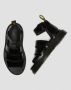 Dr. Martens Zwarte platte leren sandalen met verstelbare gespsluiting Black Dames - Thumbnail 9