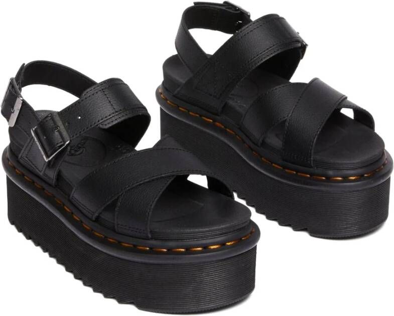 Dr. Martens Platte sandalen Zwart Dames