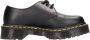Dr. Martens 1461 Quad Smooth Leather Platform Schoenen Zwart Gepolijst Glad Black Dames - Thumbnail 56