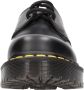 Dr. Martens 1461 Quad Smooth Leather Platform Schoenen Zwart Gepolijst Glad Black Dames - Thumbnail 13