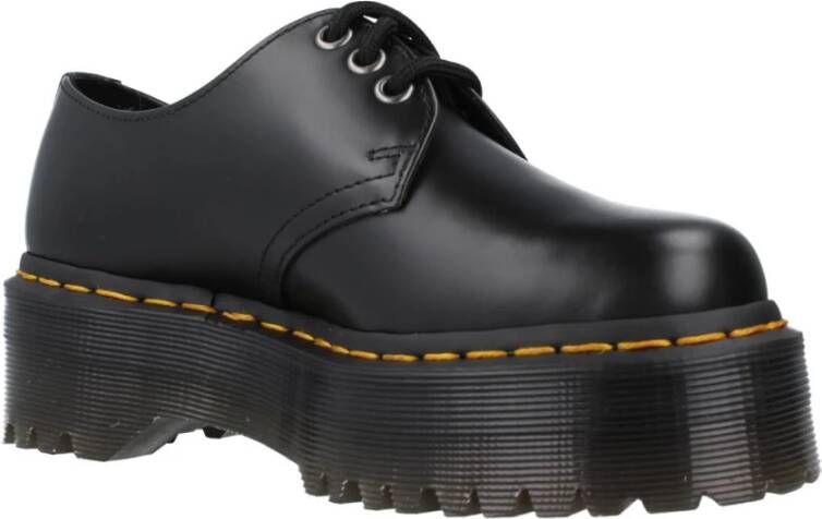 Dr. Martens Quad Smooth Veterschoenen Black Dames
