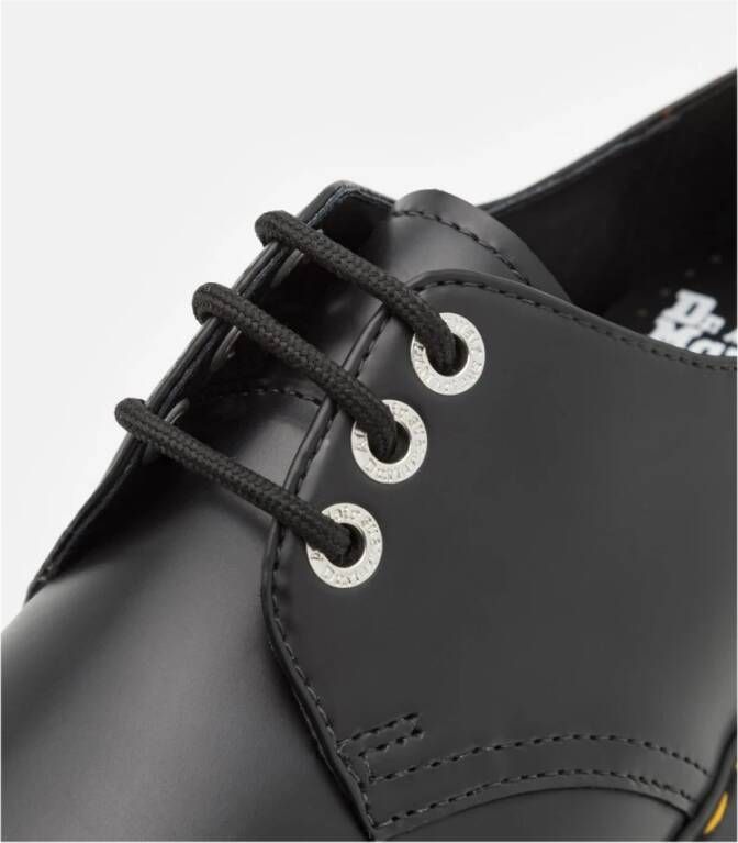 Dr. Martens Rikard Gepolijste Gladleren Platform Schoenen