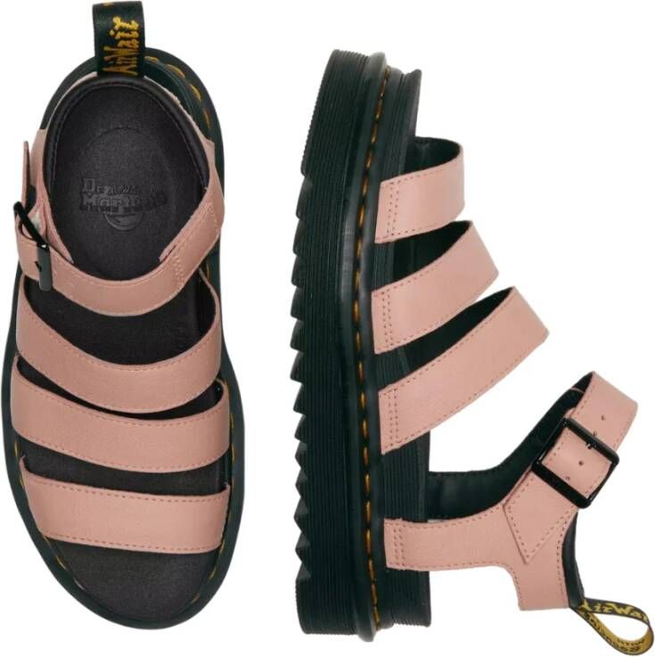 Dr. Martens Roze leren sandalen Pink Dames