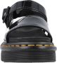 Dr. Martens Zwarte leren sandalen met Quad-zool Black Dames - Thumbnail 10