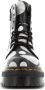 Dr. Martens Jadon Platform Polka Dot Zwart Wit Dames Veterboots Zwart Wit Kleur Zwart Wit - Thumbnail 4