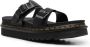 Dr Martens Myles Brando Buckle Slide Sandels Dr. Martens Zwart Heren - Thumbnail 12