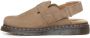 Dr. Martens Patchwork Leren Sandalen met Riptape Straps Beige - Thumbnail 26
