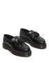 Dr. Martens Zwarte leren platte schoenen met kwastdetail Black - Thumbnail 7