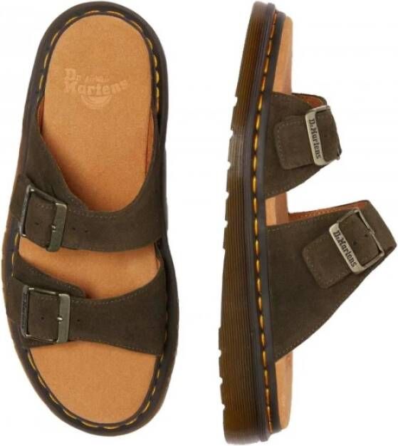 Dr. Martens Suede Sandalen Brox Olive