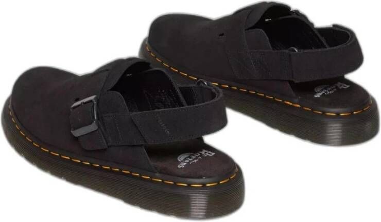 Dr. Martens Suède Unisex Sandalen Lente Zomer Collectie Black Heren