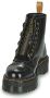 Dr. Martens Vegan Enkellaarzen met Glanzende Afwerking Black Dames - Thumbnail 13