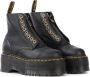 Dr. Martens Zwarte Leren Veterschoenen voor Vrouwen Black Dames - Thumbnail 3