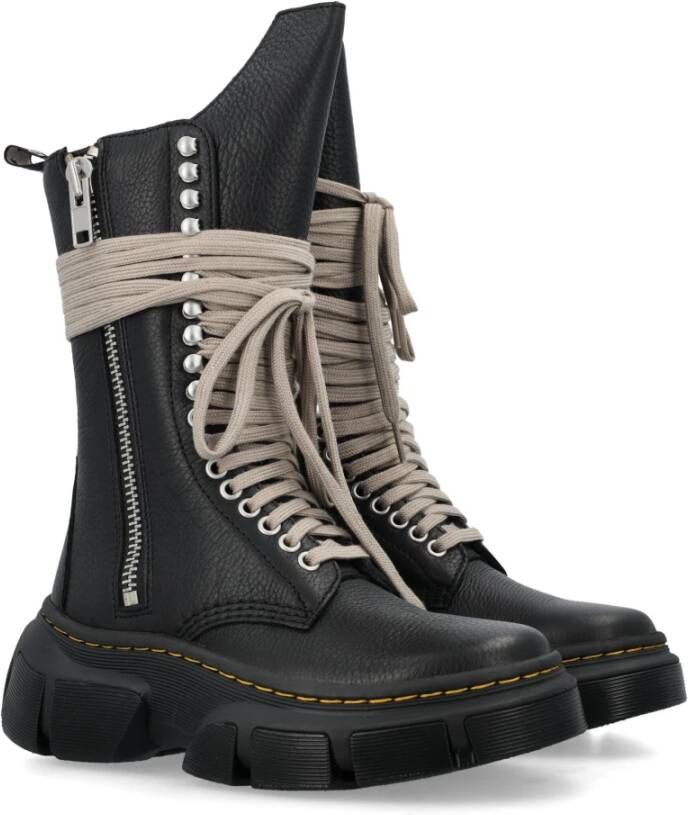 Dr. Martens Vintage Calf-Length Boot Black Dames