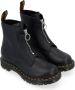 Dr. Martens Voorrits Zwarte Leren Laarzen Black Dames - Thumbnail 4