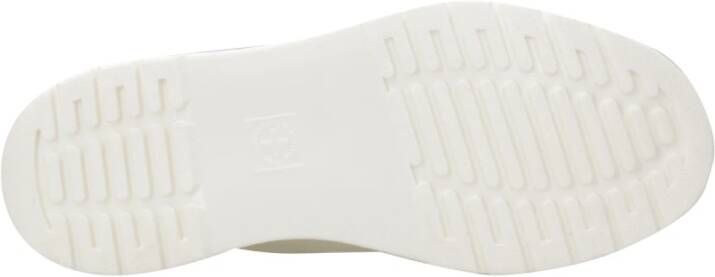 Dr. Martens Witte canvas sneakers met geweven sluiting