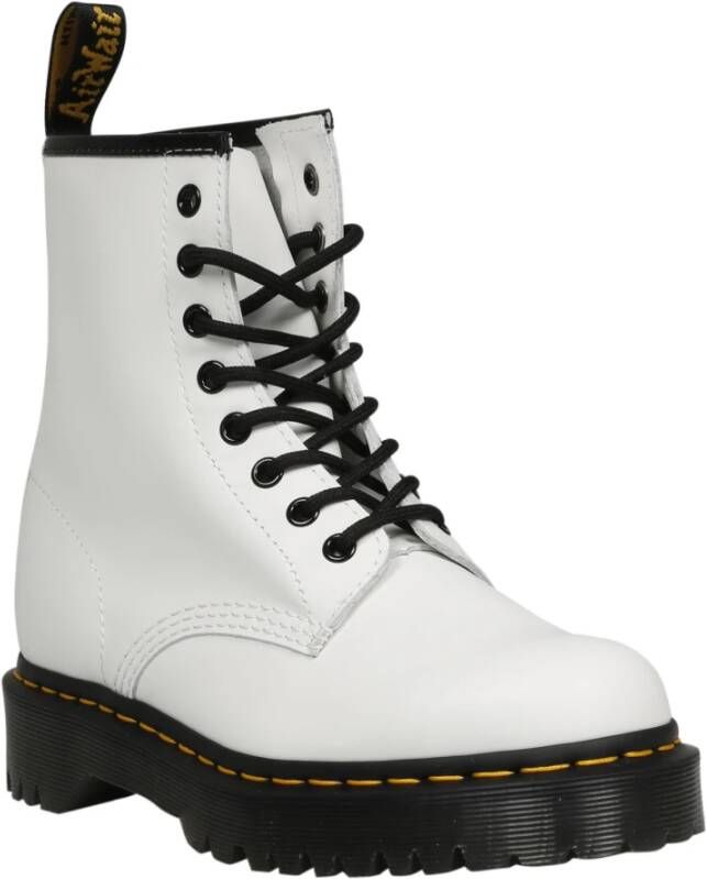 Dr. Martens Witte Gladde Gevechtslaarzen White Dames