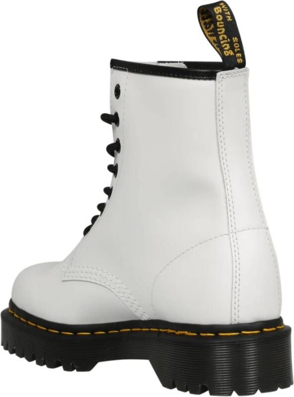 Dr. Martens Witte Gladde Gevechtslaarzen White Dames