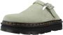Dr. Martens ZebZag Suede Mules Dames Green- Dames Green - Thumbnail 3