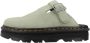 Dr. Martens ZebZag Suede Mules Dames Green- Dames Green - Thumbnail 4