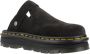 Dr. Martens ZebZag Suede Mules Black- Black - Thumbnail 9
