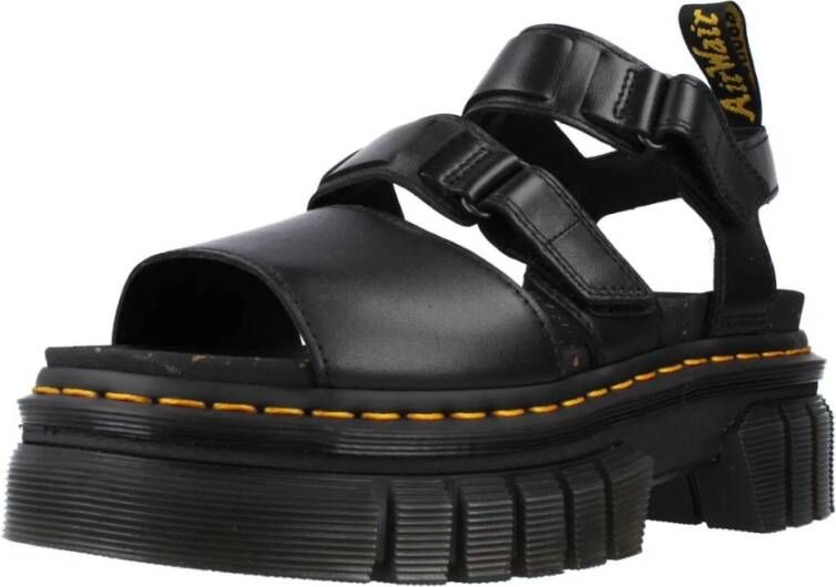 Dr. Martens Zwarte 3-Strap Sandalen Black Dames
