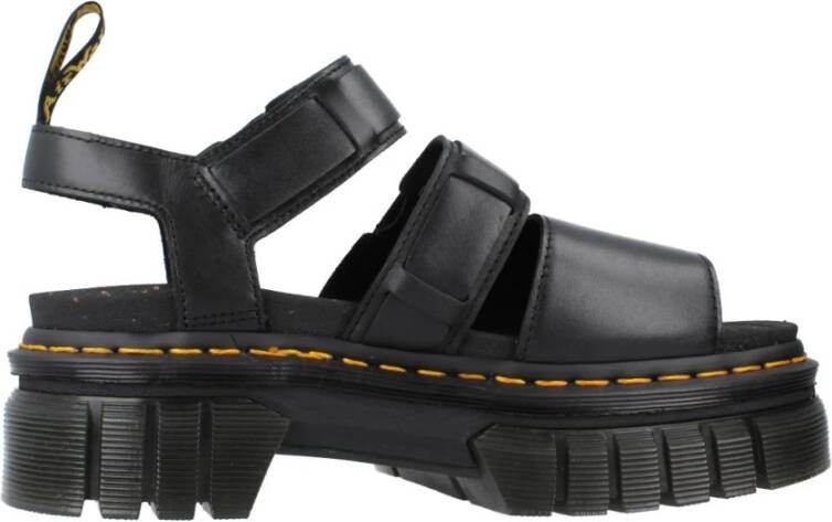 Dr. Martens Zwarte 3-Strap Sandalen Black Dames