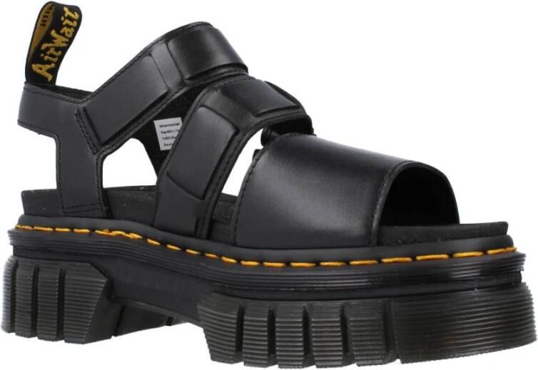 Dr. Martens Zwarte 3-Strap Sandalen Black Dames