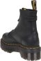 Dr. Martens Zwarte Plateauboots met Rits Gratis Verzending Zwart Dames - Thumbnail 9