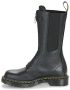 Dr. Martens Zwarte Front Zip Laarzen voor Vrouwen Black Dames - Thumbnail 7