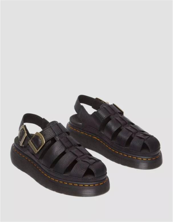 Dr. Martens Zwarte Grizzly Shore Sandalen Black Dames