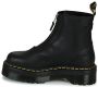 Dr. Martens Zwarte Plateauboots met Rits Gratis Verzending Zwart Dames - Thumbnail 8