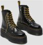 Dr. Martens Zwarte leren gevechtslaars met ritszak en 6 cm platform Black Dames - Thumbnail 15