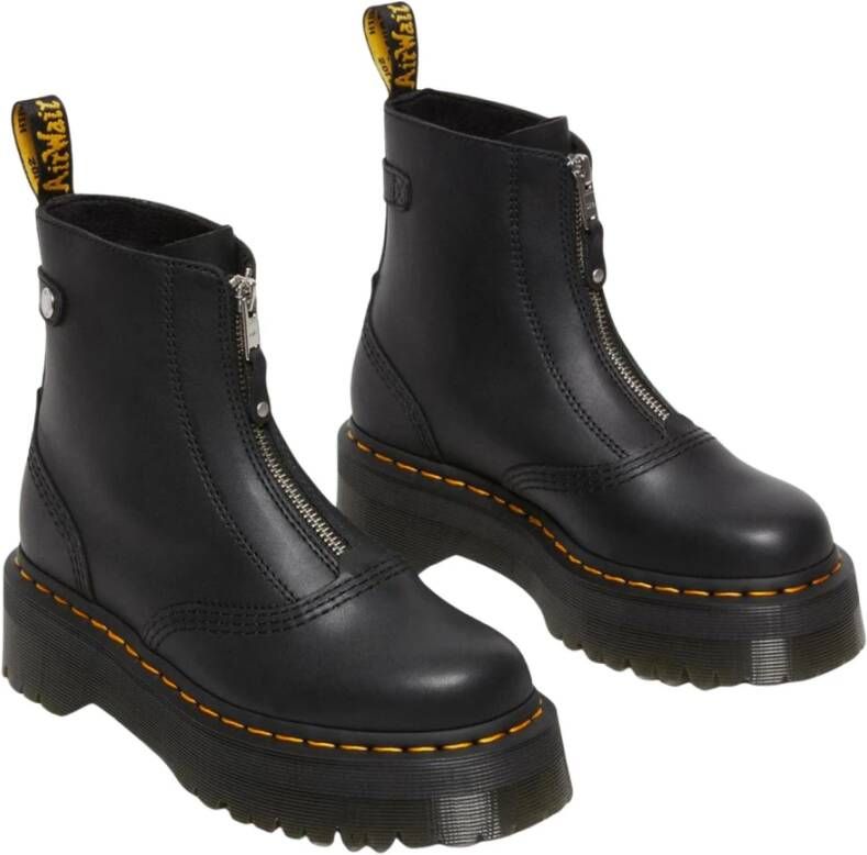 Dr. Martens Zwarte Laarzen met Stijl Zwart Dames