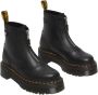 Dr. Martens Zwarte Plateauboots met Rits Gratis Verzending Black Dames - Thumbnail 10