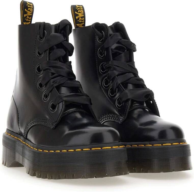 Dr. Martens Zwarte Laarzen van Zwart Dames