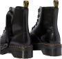 Dr. Martens Zwarte Leren Platformlaars met Decoratieve Stiksels Black Dames - Thumbnail 6
