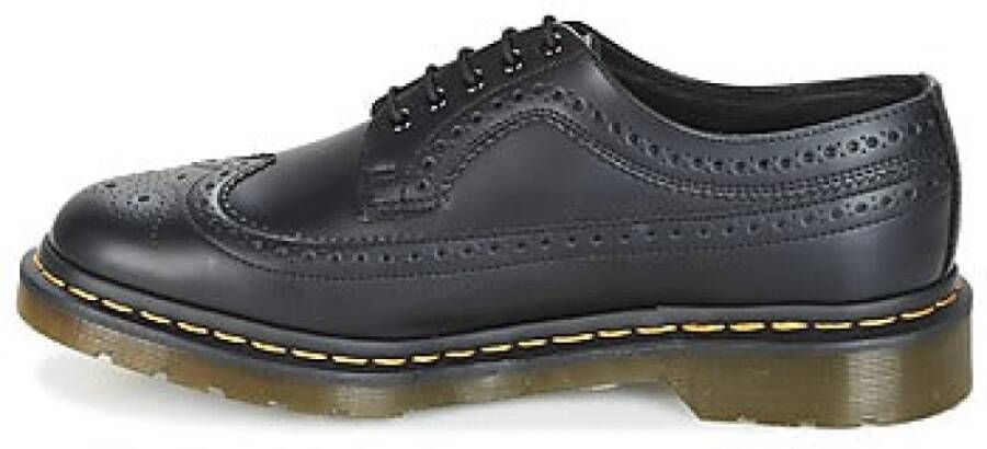 Dr. Martens Zwarte Leren Derby Schoenen Vrouwen Black Heren