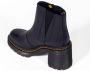 Dr. Martens Zwarte Leren Laarzen met Elastische Inzetstukken Black Dames - Thumbnail 14